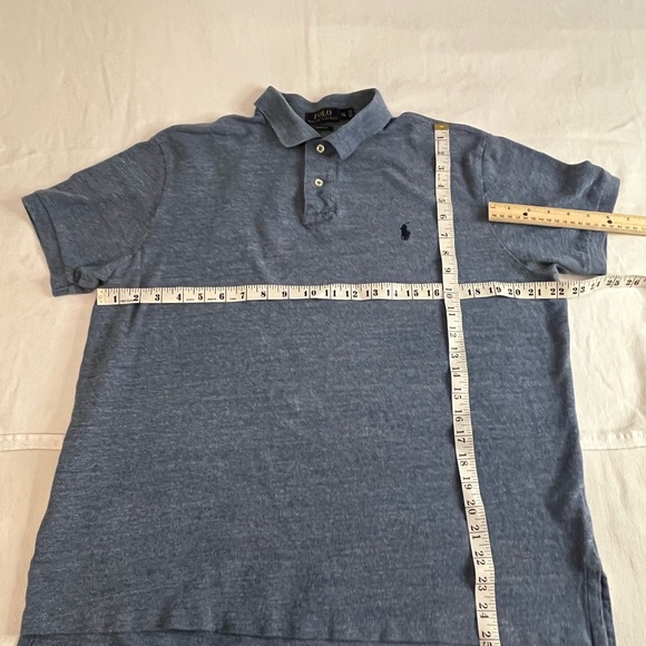 Men’s Ralph Lauren Men's Heather Blue Polo Shirt Size XL Short Sleeve - Picture 7 of 7